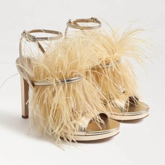 SAM EDELMAN Shoes - NEW SAM EDELMAN Jacinta Occasion Heeled Sandals gold 269tn